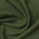 Brushed Polyester Viscose Stretch Chunky Knit Fabric, 220 gsm, 154 cm — Green