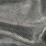 Silver Dots Interlock Knit, Viscose — texture