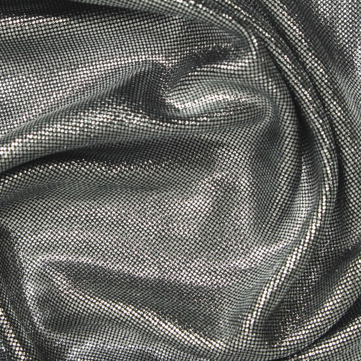 Silver Dots Interlock Knit, Viscose