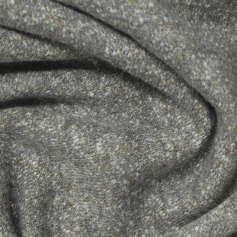 Grey Marl French Terry, Cotton-Poly, 240 gsm