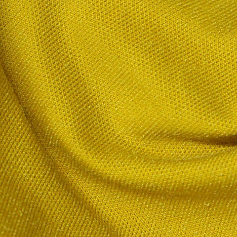 Polyester Tencel Lyocell Stretch Piqué Knit Fabric, 241 gsm, 160 cm — Yellow