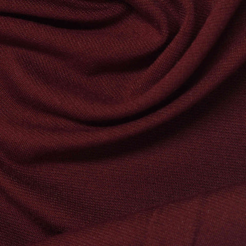 Viscose Nylon Stretch Ponte Knit Fabric, 310 gsm, 165 cm — Red
