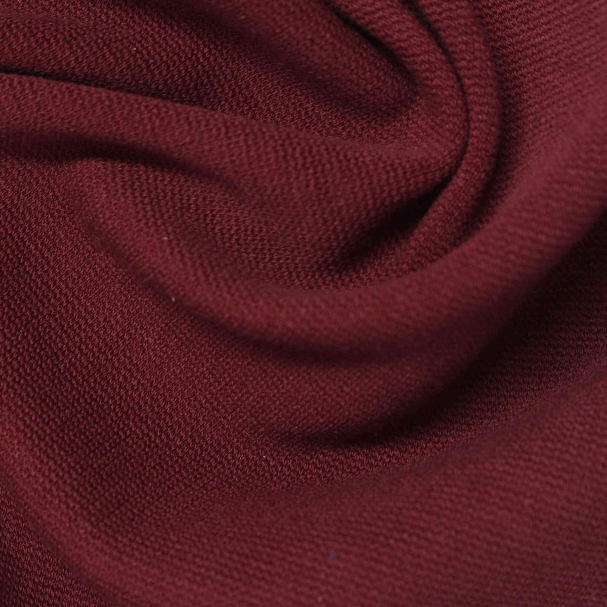 Cotton Stretch Ponte Knit Fabric, 440 gsm, 165 cm — Red