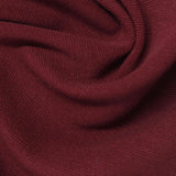 Cotton Stretch Ponte Knit Fabric, 440 gsm, 165 cm — Red