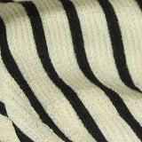Black Horizontal-Stripe Knit, Polyester — texture