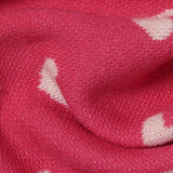 Pink Scattered-Dot Jacquard, Cotton-Poly — texture
