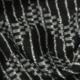 Black Stripes Jacquard, Polyester — texture