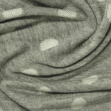 Grey Polka-Dot Jacquard, Viscose-Poly