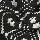 Black Geometric Jacquard, Polyester — texture
