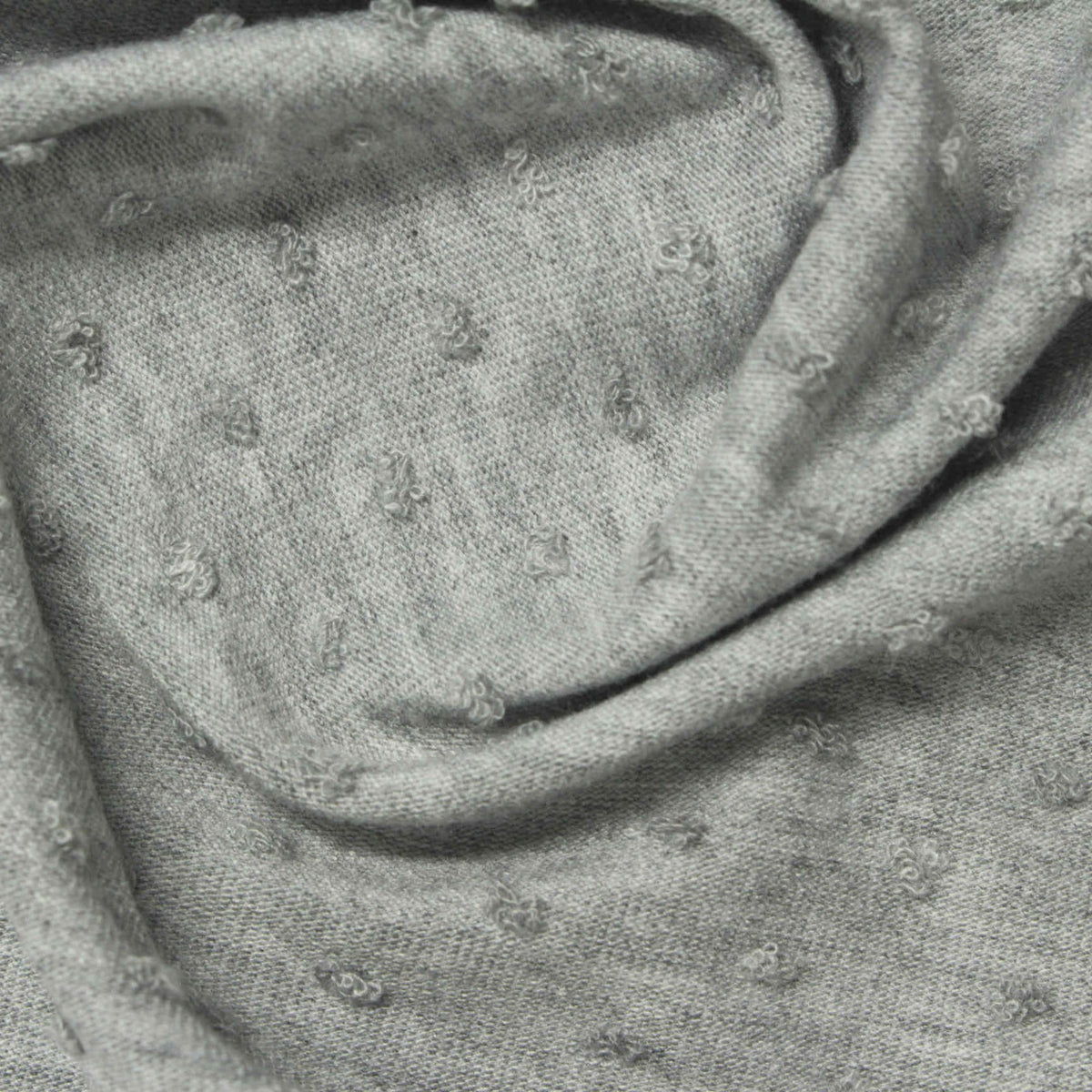 Grey Textured-Dot Jacquard, Polyester, 240 gsm