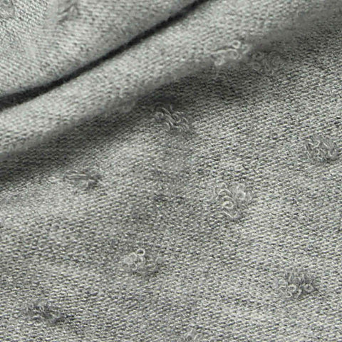Grey Textured-Dot Jacquard, Polyester, 240 gsm