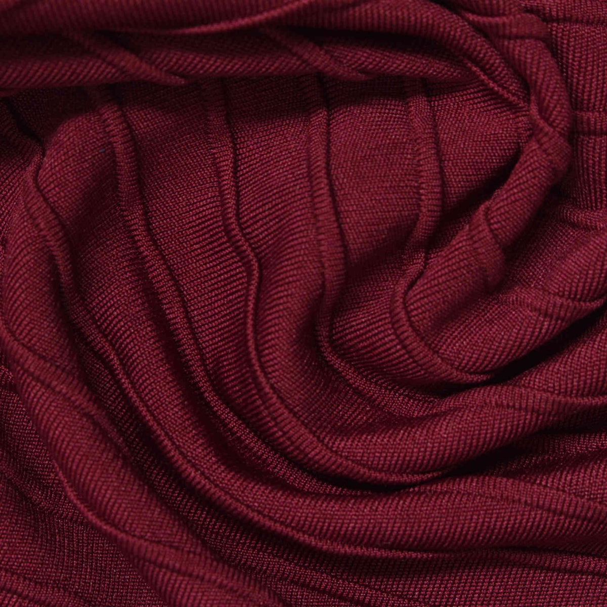 Polyester Stretch Knit Fabric, 360 gsm, 145 cm — Red