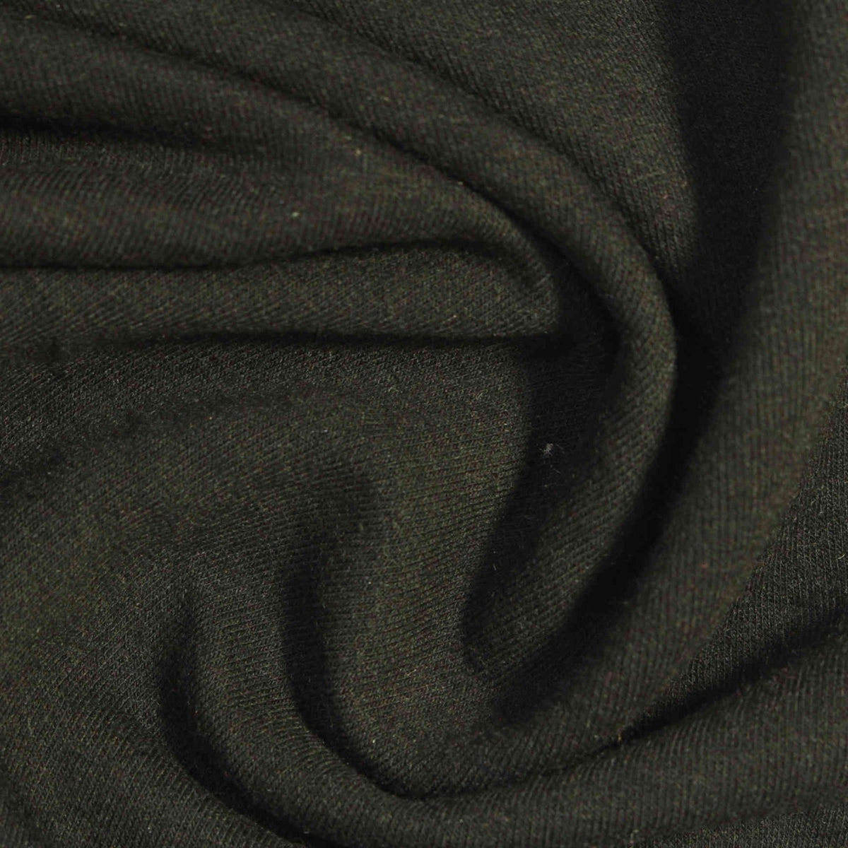Polyester Cotton Stretch French Terry Fabric, 380 gsm, 150 cm — Green