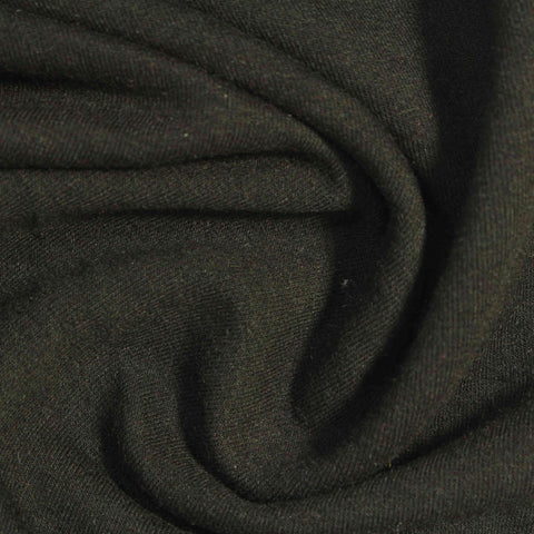 Polyester Cotton Stretch French Terry Fabric, 380 gsm, 150 cm — Green