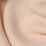 Polyester Cotton Stretch Rib Knit Fabric, 290 gsm, 120 cm — Pink — texture