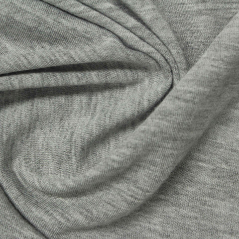 Heather Grey Marl Jersey Knit, Poly-Viscose, 150 gsm, 160 cm