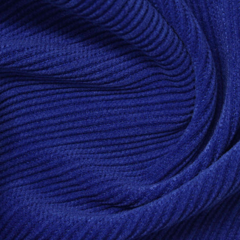 Polyester Stretch Knit Fabric, 369 gsm, 165 cm — Blue