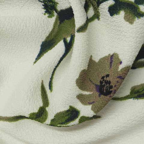 Green Leaves Knit, Polyester, 130 gsm