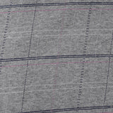 Grey Check Interlock Knit, Cotton-Modal — texture