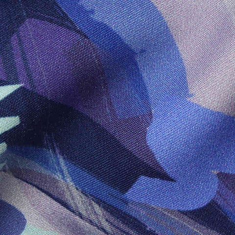 Blue Abstract-Brushstroke Knit
