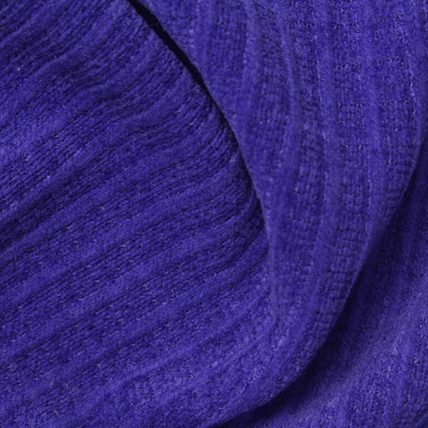Jacquard Polyester Stretch Knit Fabric, 405 gsm, 165 cm — Purple