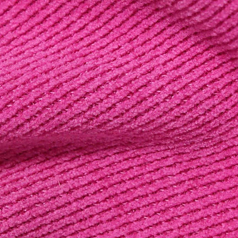 Slub Polyester Stretch Chenille Fabric, 360 gsm, 165 cm — Pink