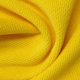 Slub Polyester Stretch Chenille Fabric, 348 gsm, 165 cm — Yellow