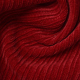 Polyester Stretch Chenille Fabric, 410 gsm, 160 cm — Red