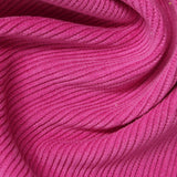 Polyester Stretch Chenille Fabric, 370 gsm, 165 cm — Pink