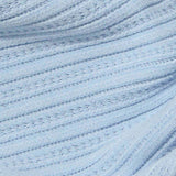 Jacquard Polyester Stretch Knit Fabric, 430 gsm, 150 cm — Blue — texture