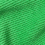 Slub Polyester Stretch Chenille Fabric, 363 gsm, 165 cm — Green — texture