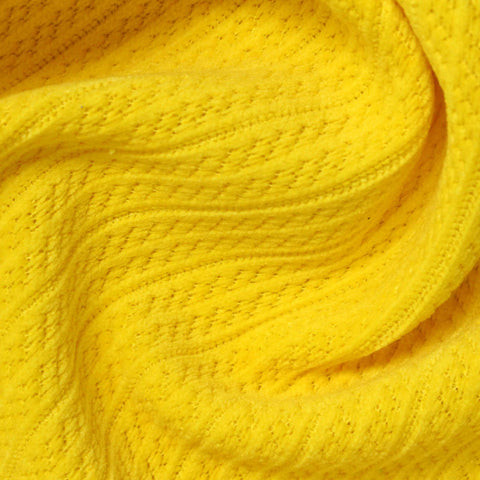 Yellow Openwork Jacquard, Polyester, 387 gsm