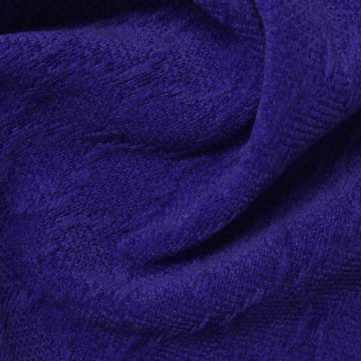 Jacquard Polyester Stretch Knit Fabric, 370 gsm, 165 cm — Navy