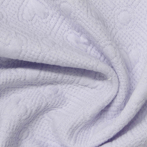 Lavender Heart Jacquard, Cotton-Poly