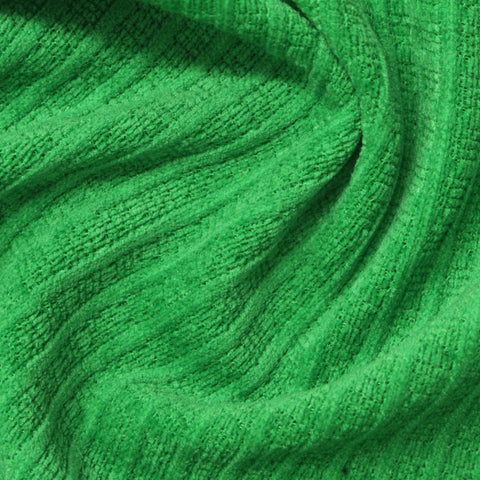 Jacquard Polyester Stretch Knit Fabric, 380 gsm, 165 cm — Green, ref EF-242064