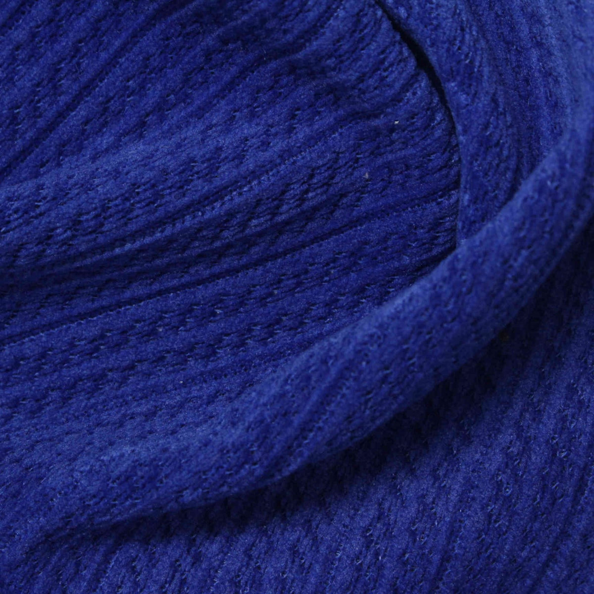 Polyester Stretch Knit Fabric, 390 gsm, 165 cm — Blue