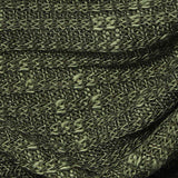 Dark Green Marl Rib Knit, Polyester — texture