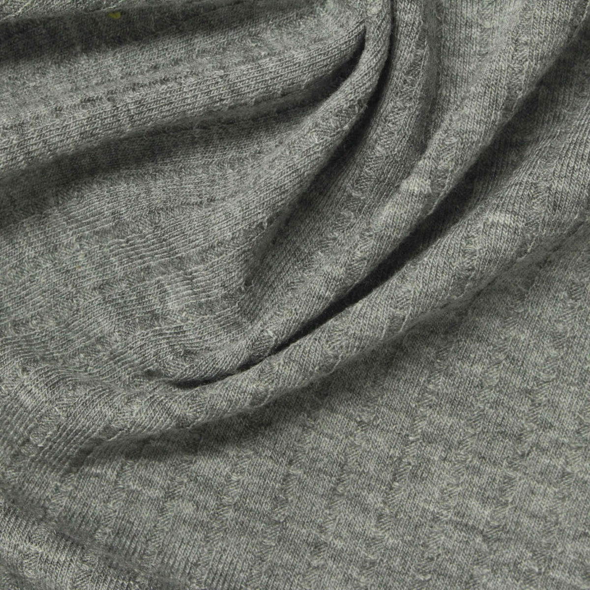 Grey Tone-on-Tone Rib Knit, Poly-Viscose, 200 gsm