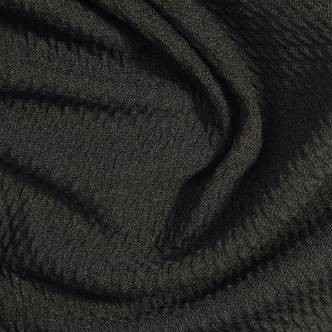Black Tone-on-Tone Jacquard, Polyester, 230 gsm