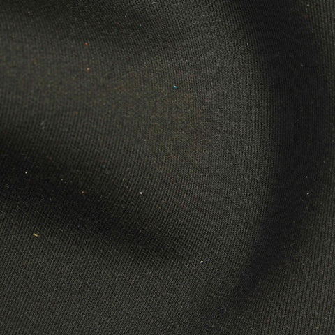 Polyester Viscose Stretch Scuba Knit Fabric, 330 gsm, 180 cm — Black