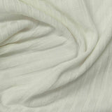 Slub Viscose Stretch Rib Knit Fabric, 170 gsm, 150 cm — White