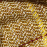 Mustard Plaid Jacquard, Cotton-Poly — texture