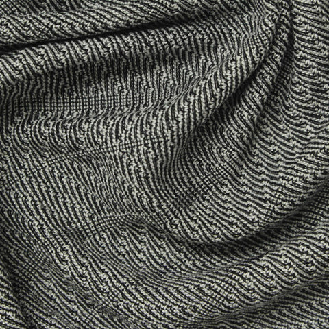 Jacquard 100% Viscose Knit Fabric, 220 gsm, 160 cm — Black