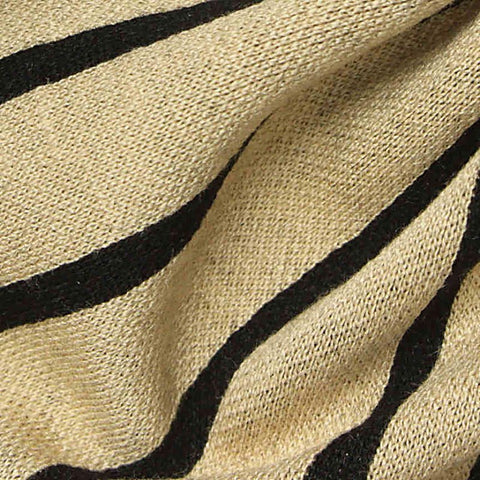 Black Stripes Jacquard, Poly-Cotton