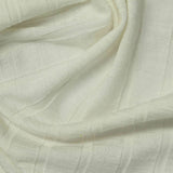 Off-White Check Rib Knit, Viscose