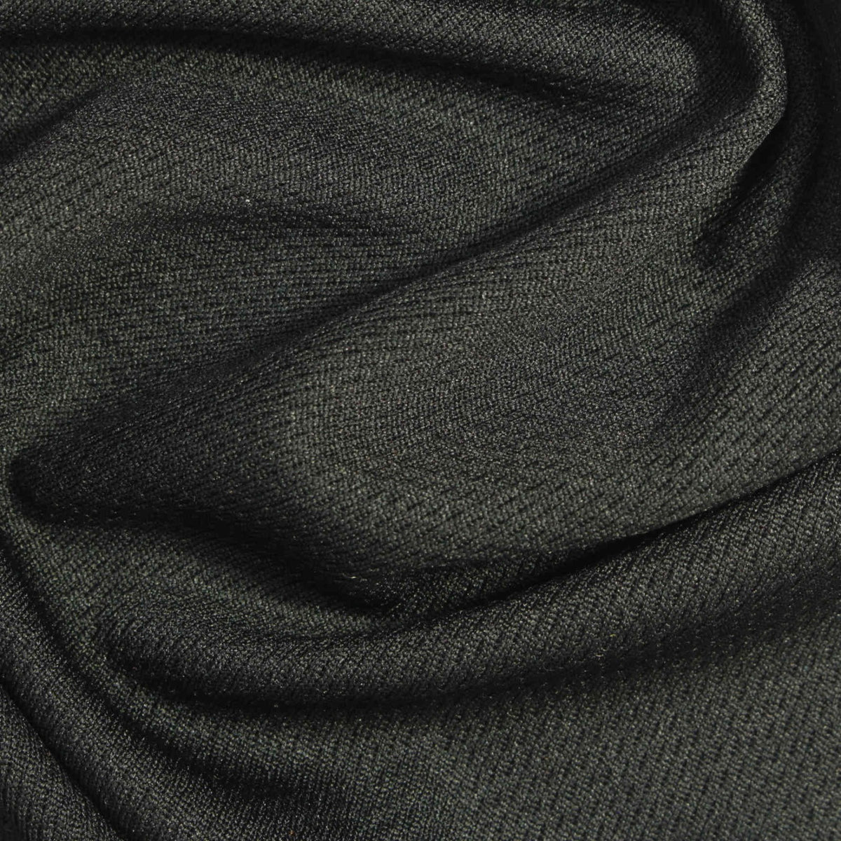Dark Grey Marl Birdseye Knit, Polyester, 180 gsm
