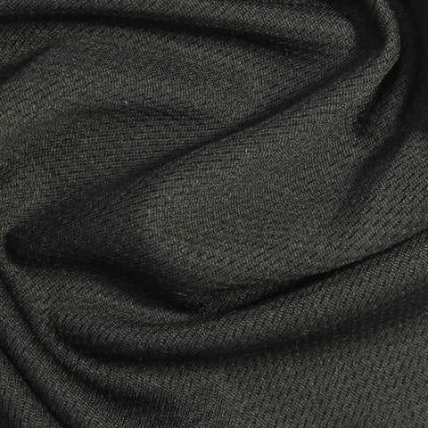 Dark Grey Marl Birdseye Knit, Polyester, 180 gsm