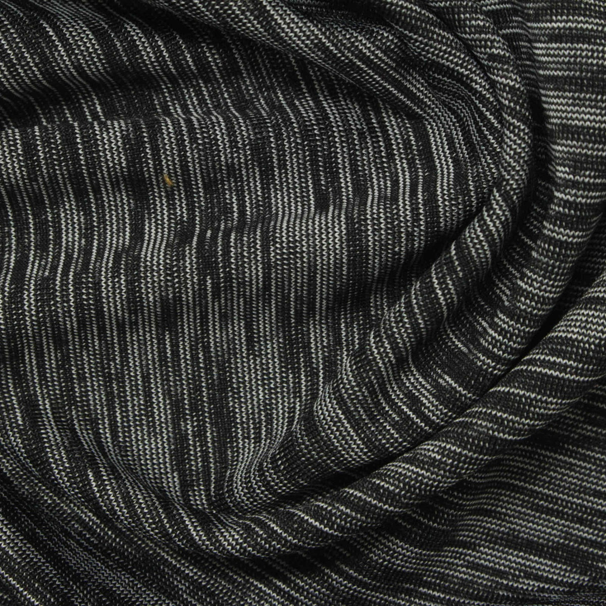 Black Marl Jersey Knit, Polyester, 230 gsm, 160 cm