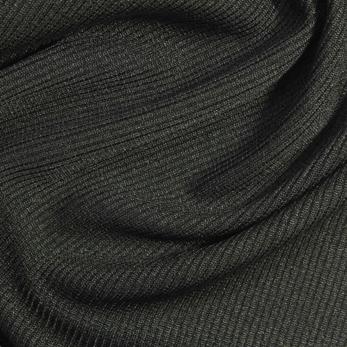 Polyester Stretch Rib Knit Fabric, 210 gsm, 120 cm — Green