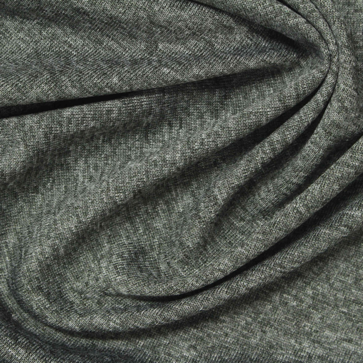Dark Grey Heather Jersey Knit, Polyester, 101 gsm